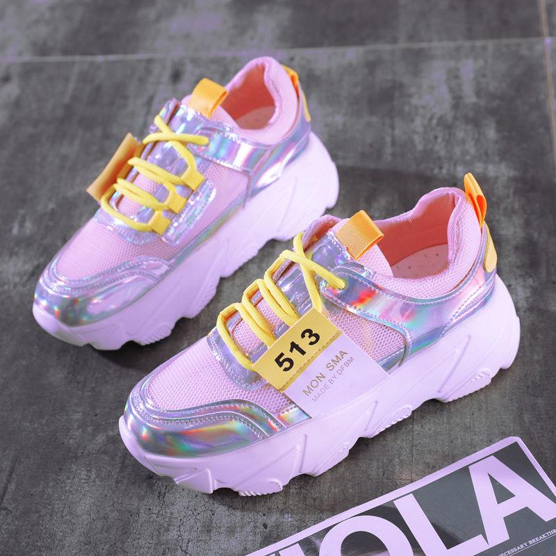 Shoes  Female Students Korean Version  All-match Casual Breathable  Comfortable Sports Shoes Flat Running Shoes
