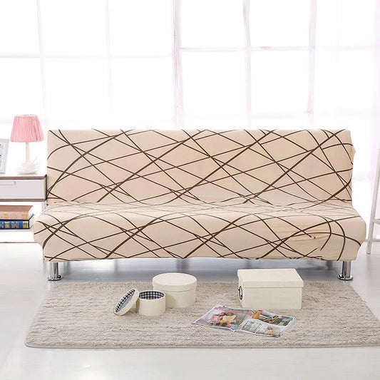 Simple Folding Armrestless Elastic Sofa Cover All Inclusive Universal Full Cover Sofa Bed Cover