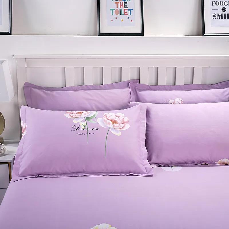 A Pair of Pure Cotton Pillowcases Children's Adult Bedding Simple Striped Pillow Core Cover 48*74cm