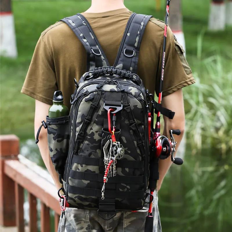 Luya Bag Outdoor Mountaineering Bag Multi-function Men Can Cross-body Shoulder Camouflage Tactical Backpack Chest Bag