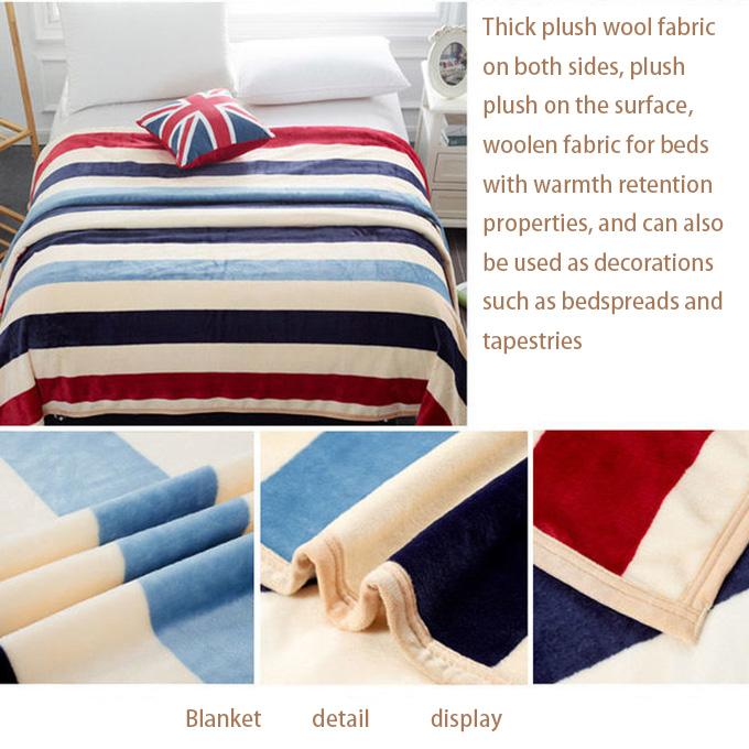 Thicken Plus Fleece Blanket In Winter To Keep Warm Blanket for Nap Small Quilt Cushion Bed Autumn and Winter Cover Quilt Office Leisure Cover Blanket