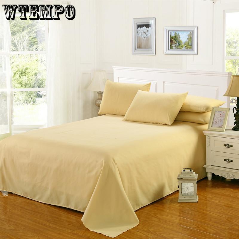 Bed Sheet Single Large Double Bed Household Bedding Single Dormitory Bed Sheet Sanded Solid Color Spring Autumn