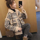 Plus Velvet Thick Fur All-in-one Granular Velvet Jacket Fashion Sexy Short Loose Lamb Wool Female Jacket