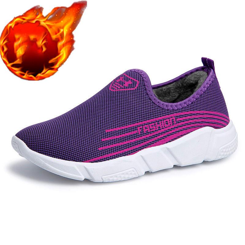 Autumn and Winter Casual Sports Shoes Fleece Warm All-match Running Cotton Shoes