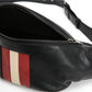 Casual Waist Bag Couple Leather Stitching Chest Bag Mobile Phone Bag Outdoor Sports Shoulder Bag