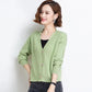 Early Autumn Retro Twist V-neck Short Top All-match Sweater Cardigan 2021 Korean Style Knitted Jacket Women