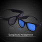 Bluetooth Headphone Polarized Sunglasses Bone Conduction Earphone Hiking Headset with Touch Control