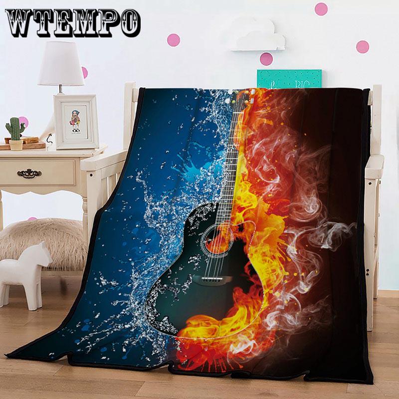 football Printing Flannel Lamb Cashmere Double Sided Blanket Thick Winter Warm