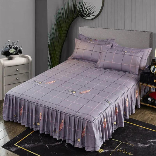 Modern Minimalist Pure Cotton Simmons Dustproof Protective Cover Pure Cotton Thickened Twill Brushed Non-slip Mattress Cover