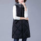 Women's Winterized Vest Winter Loose Fashion Plus Size Thermal Padded Jacket