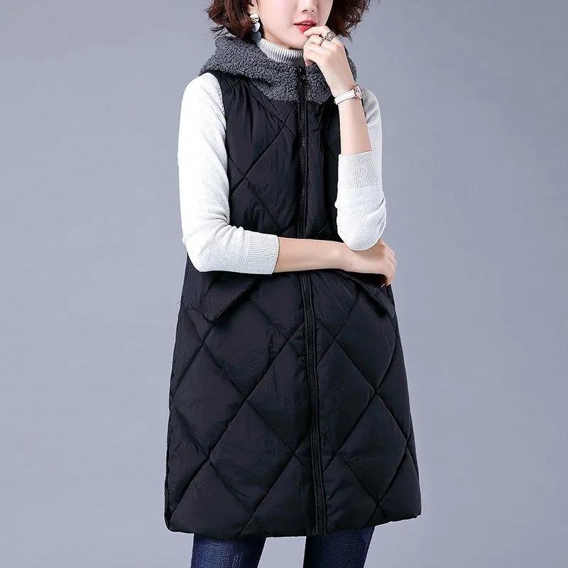 Women's Winterized Vest Winter Loose Fashion Plus Size Thermal Padded Jacket
