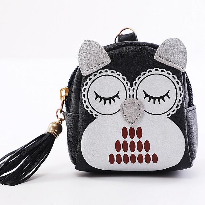Owl Coin Purses Women Wallets Small Cute Cartoon Kawaii Card Holder Key Money Bags for Girls Ladies