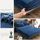 3pcs/set Thick Coral Velvet Mattress Cover Crystal Velvet Bedspread Plus Velvet Flange Winter Warm Bed Cover