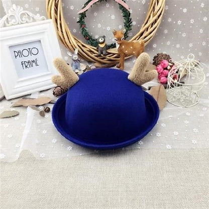 Christmas decoration Christmas hat Winter Christmas gift  Berets Hairy elk hat Woman