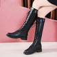 Boots Fall Winter Women's Boots Lace Up Women's Boots High Heel Martin Boots Boots