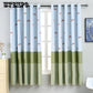 Curtain Finished Bedroom Simple Shading Insulation Curtain Printing Shading Short Curtain