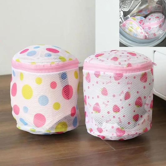 Laundry Bags Washing Machine Clothes Mesh Net Baskets Underwear Bra Blouse Clothing Zipper Organizer Wash Bag Pouch Bag Cartoon Cute Pattern