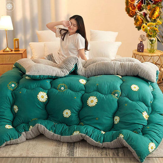 Winter Thick 5kg Lamb Velvet Quilt Spring and Autumn Single and Double Air Conditioning Quilt To Keep Warm In Winter