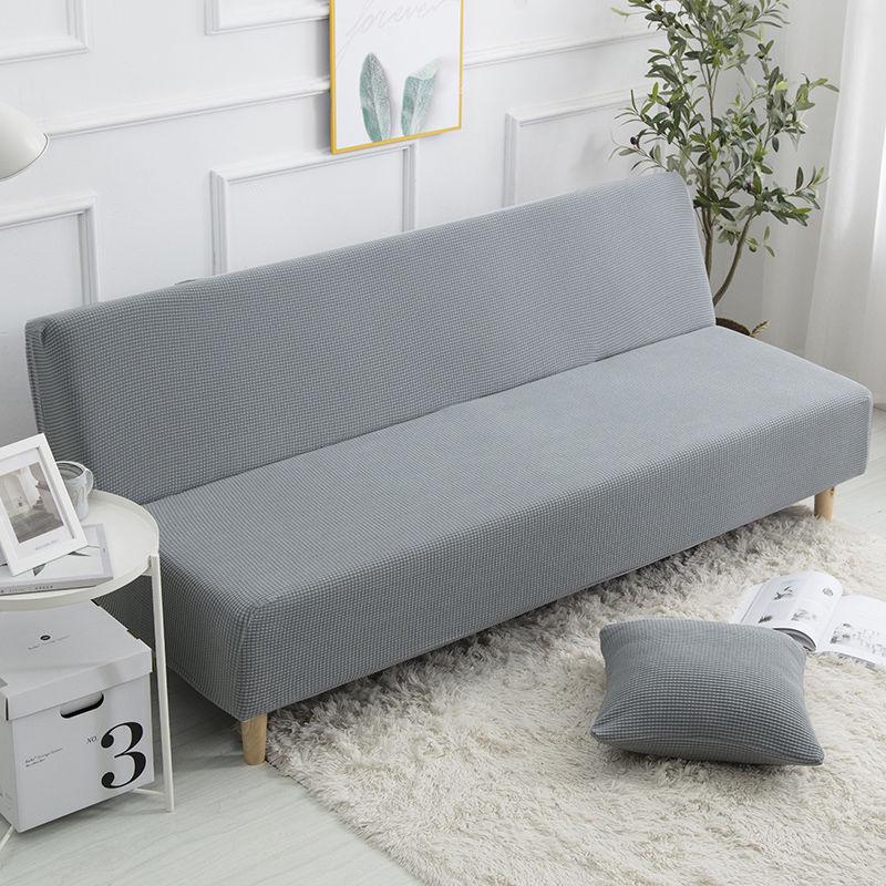 Armless Sofa Cover  Elastic Printed Armless Folding Sofa Bed Cover Folding Modern Stretch Sofa Bed Slipcover Couch Protector