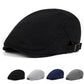 Men's Summer Beret Hat Casual British Peaked Cap Outdoor Sun Protective Sun Hat Gentle Leisure Breathable Hat Solid Color