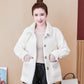 Fuzzy Cardigan Sweater for Women Imitation Mink Velvet Jacket Women Short Mohair Cardigan  Lapel Knitted Cardigan Sweaters with Pockets