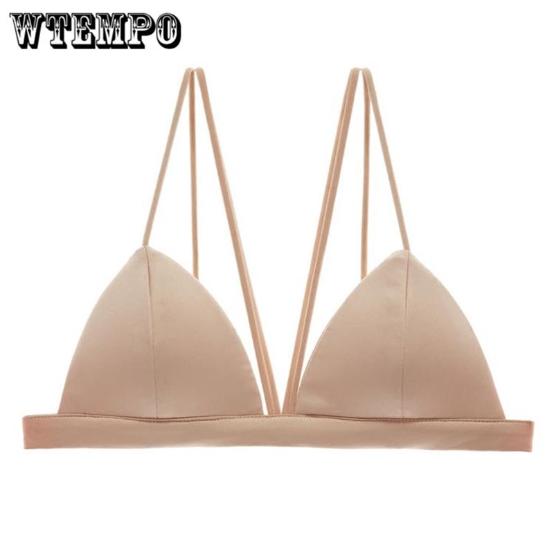 Silk Sexy Bras for Women Push Up Lingerie Seamless Bra Bralette Wire Free Brassiere Female
