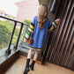 Mid-length Outer Wear Hedging Sweater Dress for Pregnant Women Loose and Versatile Splicing Color Top Fashion Casual Jacket