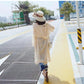 Hooded Chiffon Cardigan Women's Sun Protection Clothing Sun-Dress Plus Size Shawl Loose Outer Thin Coat Beach