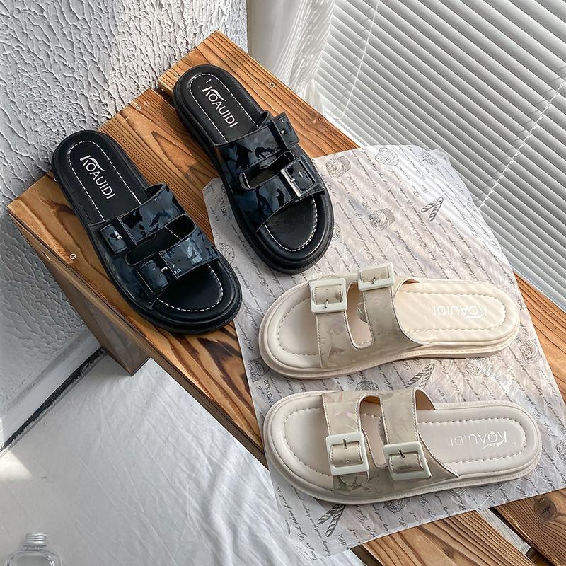 Thick-soled Sandals and Slippers Women Wear Fashionable Beach Shoes Outside In Summer