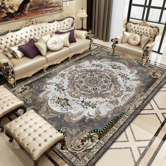 European Persian Study Carpet Living Room Sofa Blanket Bedroom Bedside Mat Kitchen Non-slip Carpet