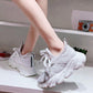 Spring  Summer Mesh Hollow Breathable Women's Shoes Flat Casual Sports Shoes Female Students Korean Wild Shoes