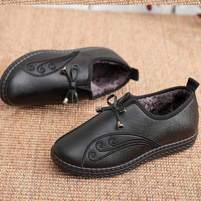 Waterproof Non-slip Mother Shoes Winter Women's Cotton Shoes Plus Velvet Thick Women's Snow Boots