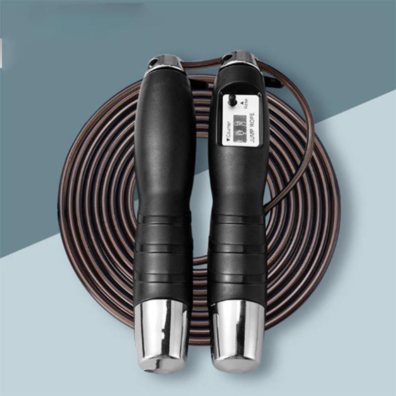 Rope Skipping Fitness Weight Loss Exercise Weight-bearing Wire Rope Fat-burning Weight-loss Counter Adult Special Cotton Rope Children Skipping Rope