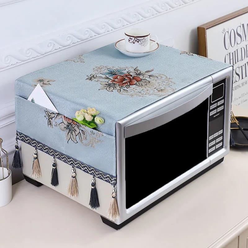 Microwave Cover Cover Cloth Oven Cover European Cloth Dust Curtain Kitchen Household Storage Cover Towel