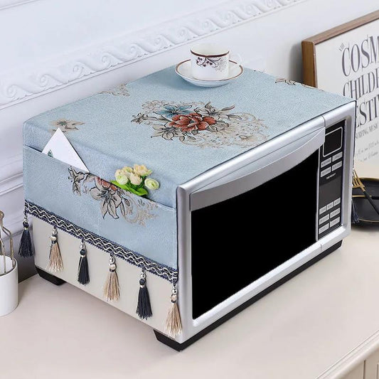 Microwave Cover Cover Cloth Oven Cover European Cloth Dust Curtain Kitchen Household Storage Cover Towel