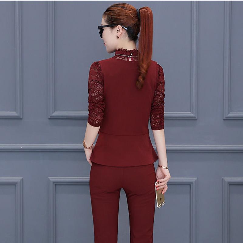 Temperament Suit Female Spring and Autumn Self-cultivation and Slimming Goddess Fan Celebrity Three-piece Professional Wear