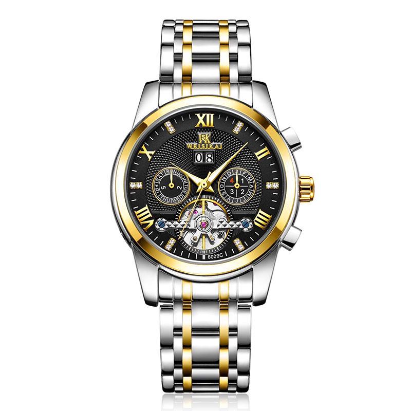 Watch Men Stainless Steel Strap Sports Watch Mens Automatic Mechanical Wristwatches For Business