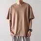 Summer Men's T-shirt Short-sleeved Pure Cotton Loose Solid Color Half-sleeved Round Neck Boys Five-point Sleeve T-shirt Men