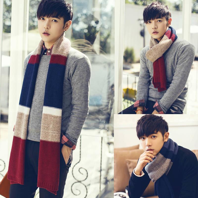 Plain Cashmere Scarves Women Winter Thick Warm Men Wool Scarf Shawl Wrap Couple Gifts
