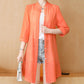 Pure Color Long Thin Coat Sunscreen Clothing Women's Mid-length Beach Chiffon Cardigan Fabric Is Light and Breathable