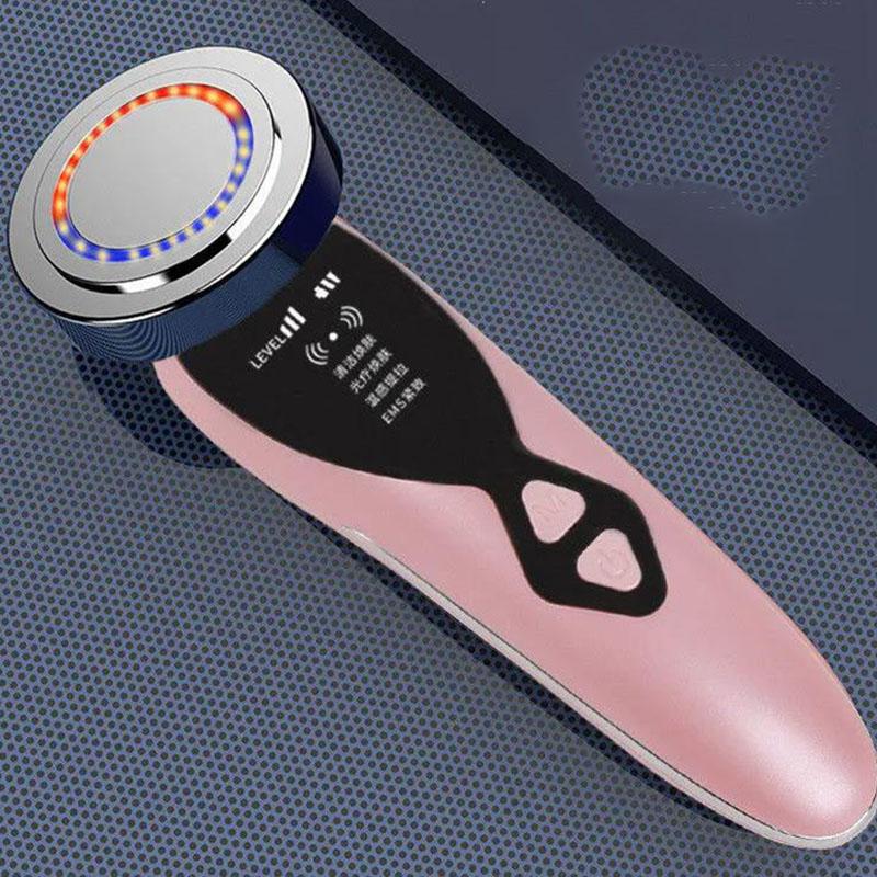 Warm Cleansing Skin Rejuvenation Color Light Ultrasonic Introduction Instrument Facial Vibration Massager Facial Export Electronic Beauty Instrument