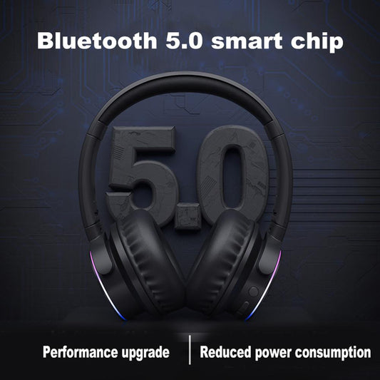 3.5mm Interface Noise Reduction Wireless Headset Bluetooth Stereo Foldable Headphones Built-in Mic
