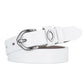 Belts Women's Leather Round Metal Circle Waist Belt for Women Jeans Pants