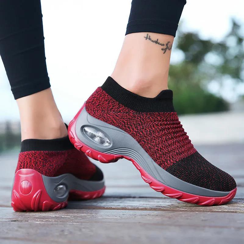 Women's Autumn Casual Shoes Non Slip Soft Sole Running Shoes Spring Breathable Sports Sneakers