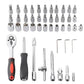 46 Pieces of Multifunctional Ratchet Wrench Socket Set Suitable for Car Bicycle and Motorcycle Repair Tools
