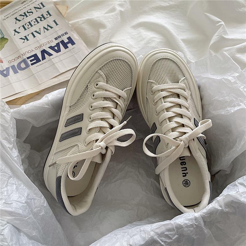 Mesh Small White Shoes Women's Mesh Breathable All-match Student Casual Sports Shoes Korean Retro Sneakers
