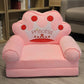 Washable Folding Chair Cartoon Animal Baby Armchair Sofa Two Layer Anti-drop Bedroom Living Room Game Room