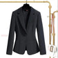 Professional Suit Suit Female Temperament Solid Color Jacket Tooling Korean Version Single-breasted Suit Two-piece Slim Work Clothes
