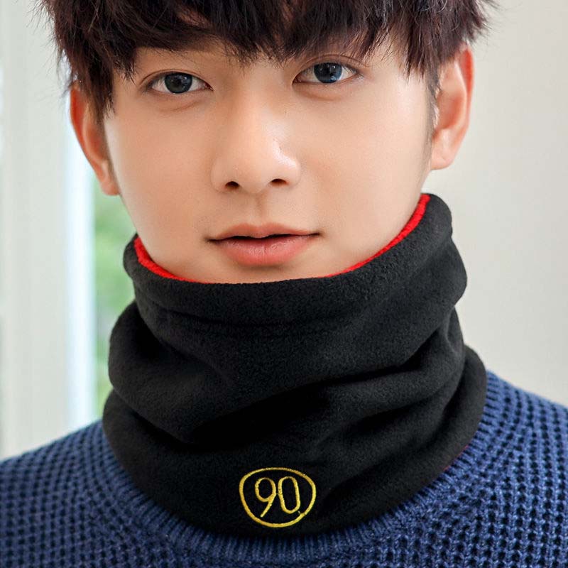 Scarf Men's Winter All-match Scarf To Keep Warm for Cycling, Autumn and Winter Double-sided Dual-purpose Hat and Scarf