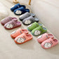 Slippers Women Winter Cotton Shoes Cute Pink Bear Thick Fleece Warm Men Plus Size Home Indoor Casual Slippers